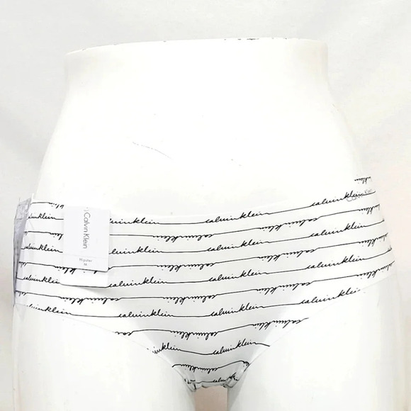 MEDIUM Calvin Klein D3508 Invisible Hipster Logo Script Print NWT New with Tags  - Picture 1 of 5